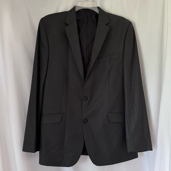 Kenneth Cole Other - Kenneth Cole New York Two Button Micro-Houndstooth Check 44L Sportcoat